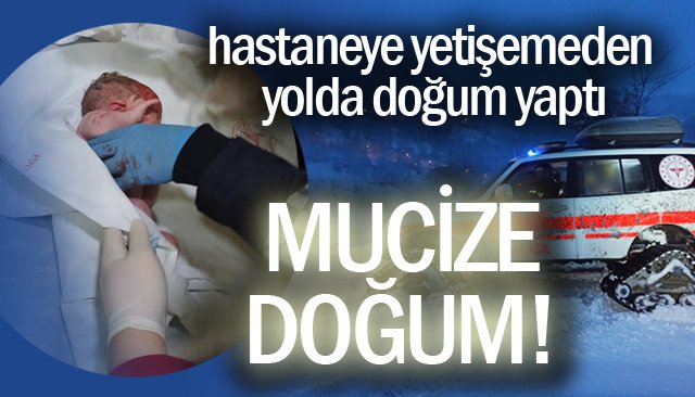 Hamile kadın yolda doğurdu!