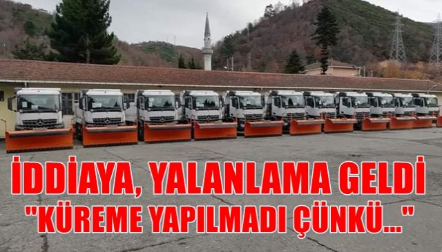 İL ÖZEL İDARESİ, ´´YOLLAR KÜRENMEDİ´´ İDDİASINI YALANLADI