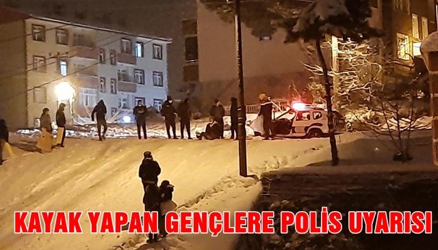 Kayak yapan gençlere polis uyarısı