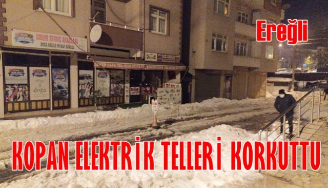 KOPAN ELEKTRİK TELLERİ KORKUTTU