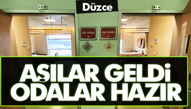 KORONA VİRÜS AŞI ODALARI HAZIR 