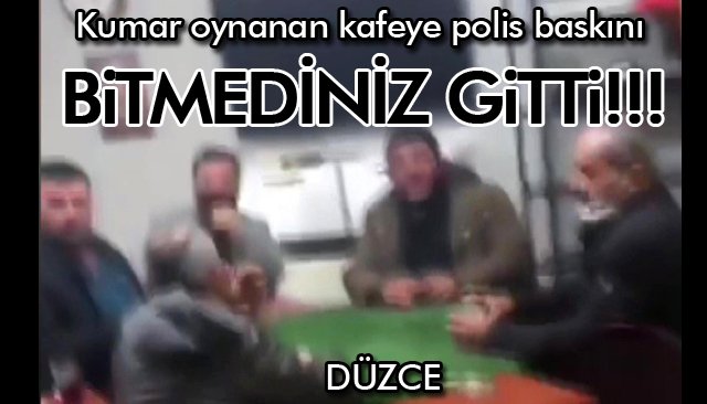 Kumar oynanan kafeye polis baskını!