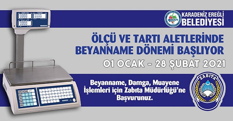 ÖLÇÜ VE TARTI ALETLERİNDE BEYANNAME DÖNEMİ BAŞLADI - 1