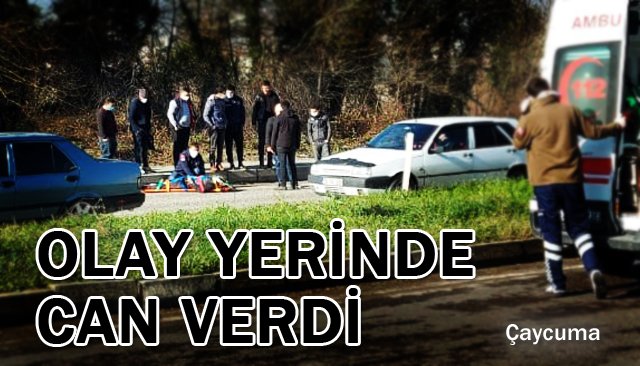 OTOMOBİLİN ÇARPTIĞI YAYA HAYATINI KAYBETTİ