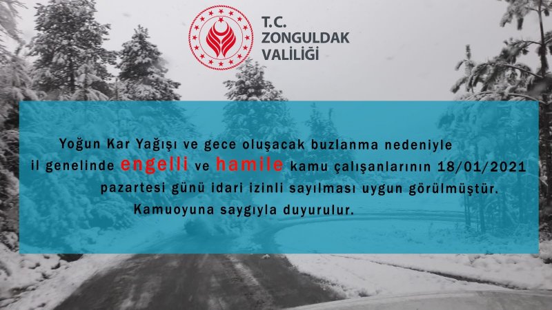 Sınırlı kapsamlı KAR TATİLİ... - 1