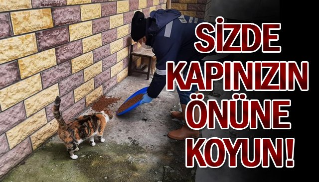 SİZDE KAPINIZIN ÖNÜNE KOYUN!