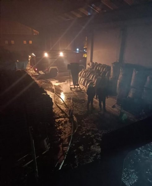 Talaş deposu alevlere teslim oldu - 1
