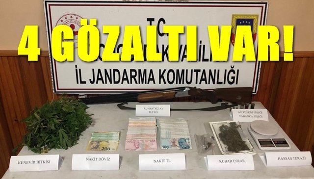 Uyuşturucu operasyonu, 4 gözaltı var!