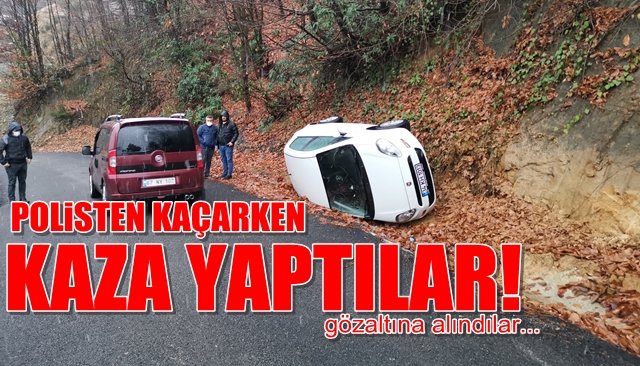 Uyuşturucu satıcısı polisten kaçarken kaza yaptı: 2 yaralı