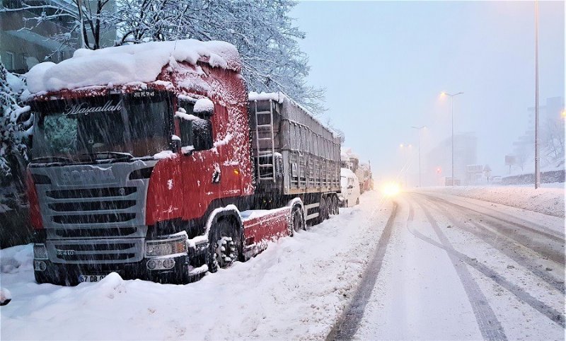 ZONGULDAK-EREĞLİ YOLU AĞIR TONAJLI ARAÇ TRAFİĞİNE KAPATILDI… - 1
