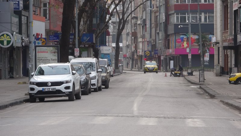 Zonguldak´ta cadde ve sokaklar boş kaldı - 2