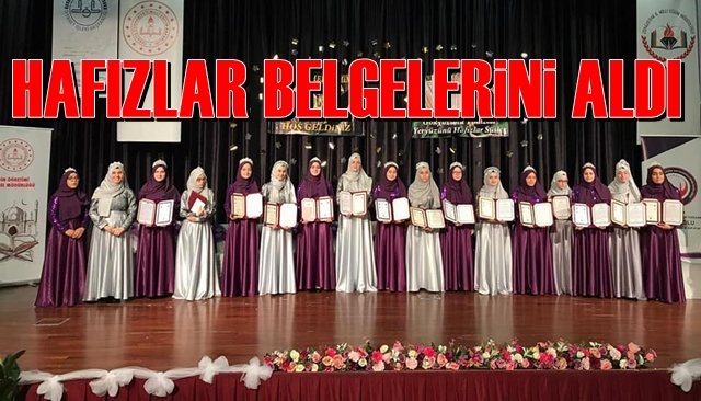 20 genç hafızlık belgelerini aldı