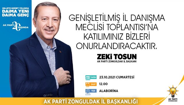    AK Parti İl Danışma Toplantısı yapılıyor