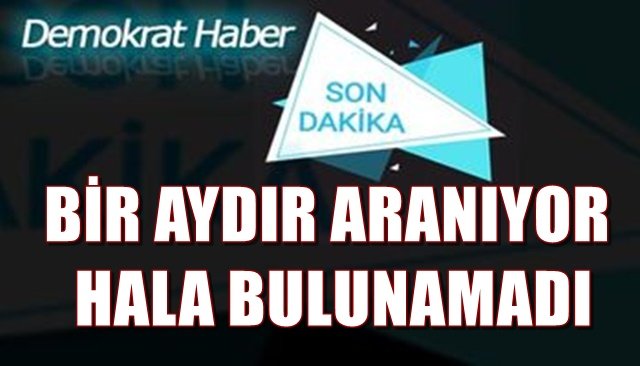 BİR AYDIR ARANIYOR, HALA BULUNAMADI
