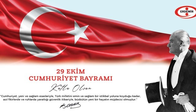 ERDEMİR, 29 EKİM CUMHURİYET BAYRAMI´NI KUTLADI