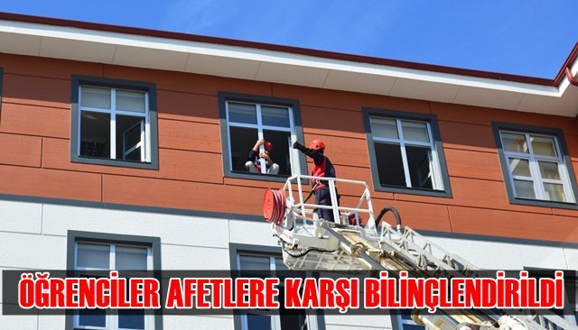 Ereğli Lisesi’nde deprem ve yangın tatbikatı