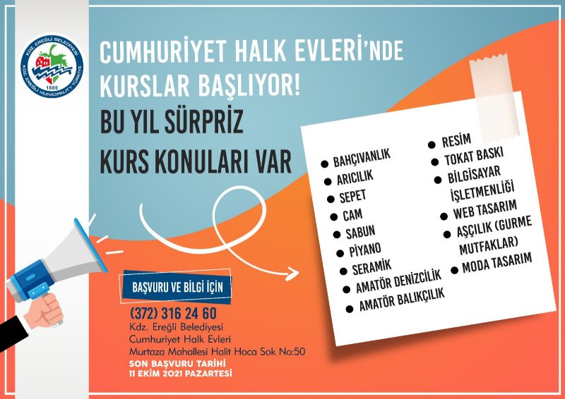 KURSLAR BAŞLIYOR; BU YIL SÜRPRİZ KONULAR VAR… - 1