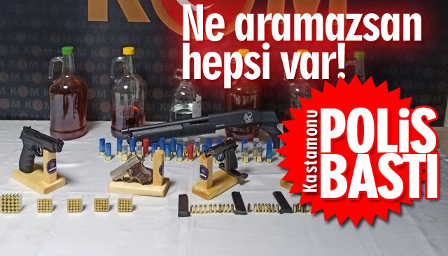 POLİS BASKININDA YAKALANDILAR