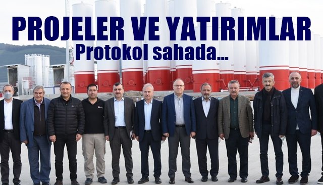 Vali Tutulmaz ve Protokol projeleri inceledi