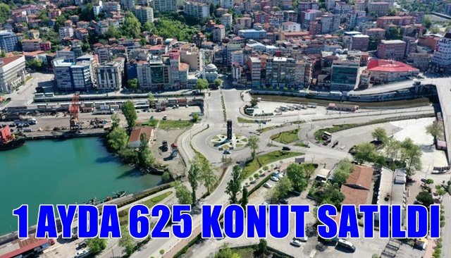 Zonguldak’ta Eylül ayında 625 konut satıldı