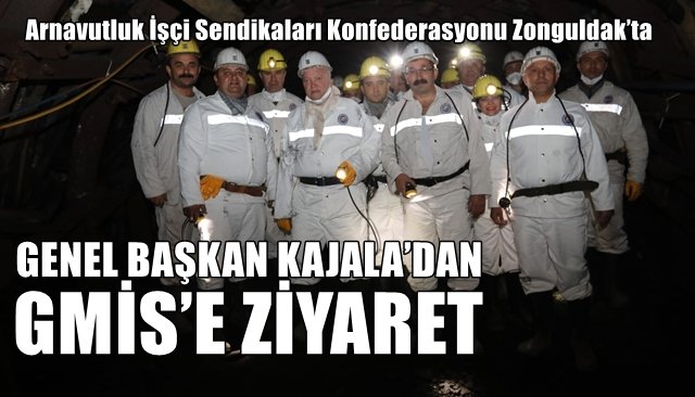 Arnavutluk İşçi Sendikaları Konfederasyonu Zonguldak’ta… GENEL BAŞKAN KAJALA’DAN GMİS’E ZİYARET