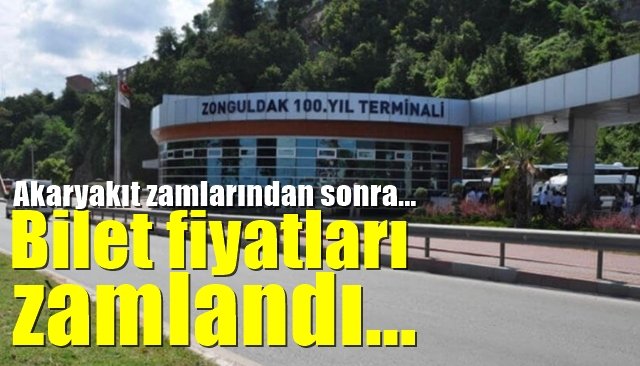 Bilet fiyatları zamlandı