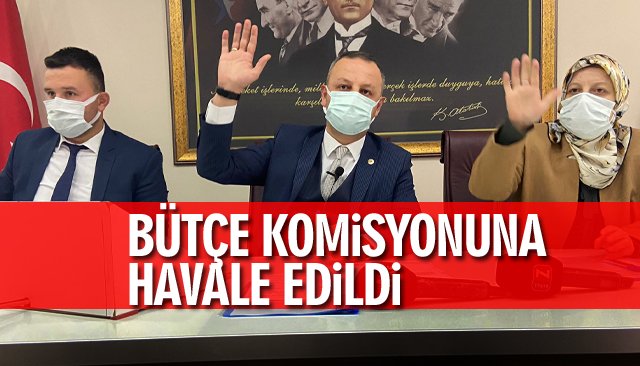 BÜTÇE KOMİSYONUNA HAVALE EDİLDİ