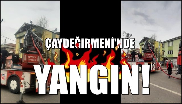 Çaydeğirmeni’nde yangın