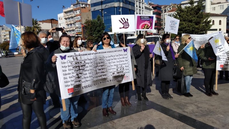 CHP’li kadınlar Zonguldak ve Ereğli’de basın açıklaması yaptı - 2