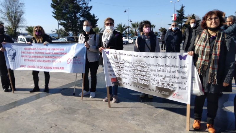 CHP’li kadınlar Zonguldak ve Ereğli’de basın açıklaması yaptı - 3