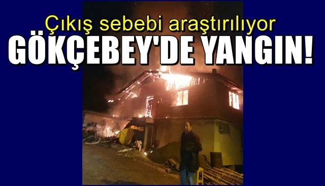 Çıkış sebebi araştırılıyor… Gökçebey’de yangın…