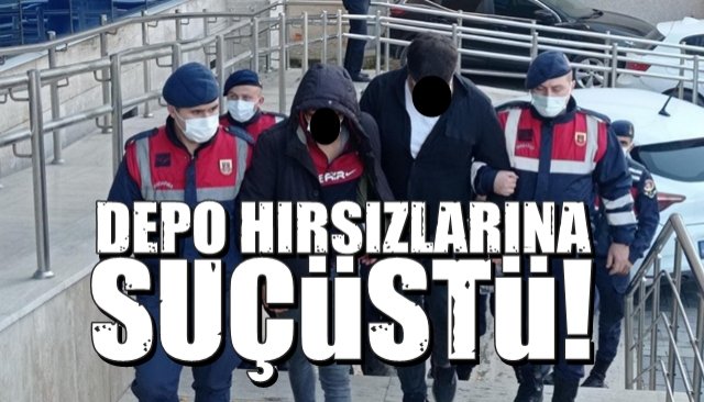 DEPO HIRSIZLARINA SUÇÜSTÜ