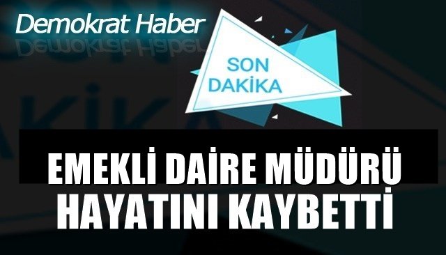 EMEKLİ DAİRE MÜDÜRÜ HAYATINI KAYBETTİ