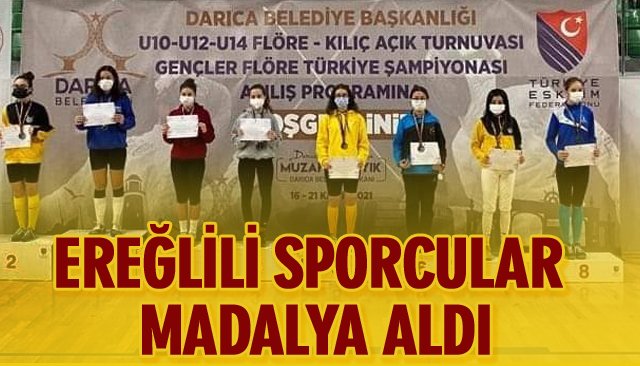 EREĞLİLİ SPORCULAR MADALYA ALDI