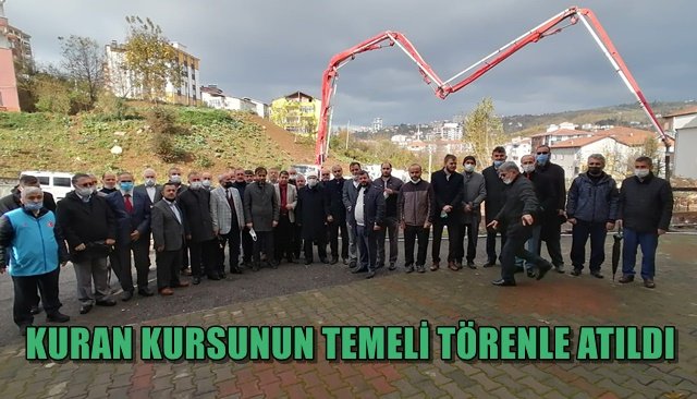 KURAN KURSUNUN TEMELİ TÖRENLE ATILDI