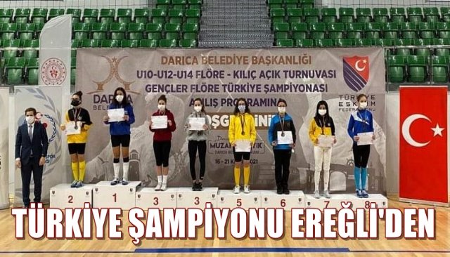  U12 Kızlar Kılıç’ta Ereğli’ye Türkiye Şampiyonluğu