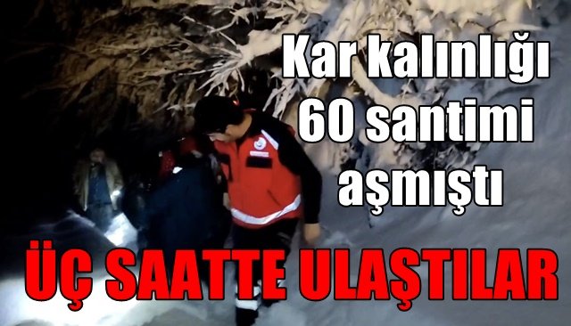 60 yaşındaki kadının imdadına UMKE ekipleri yetişti