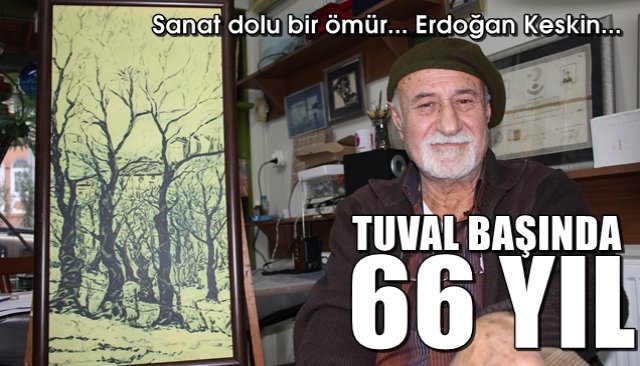 66 yıldır tuval başında…