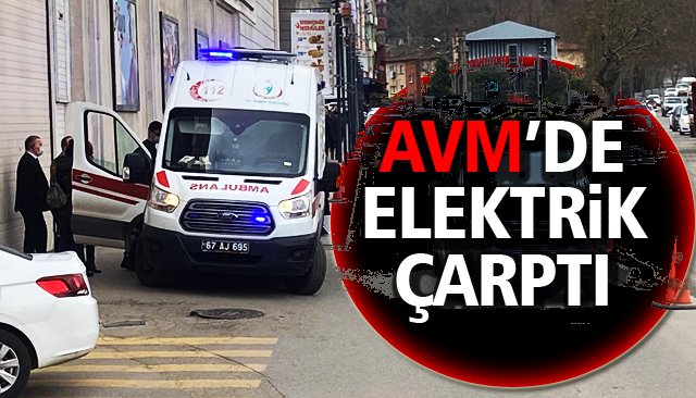 AVM’DE ELEKTRİK ÇARPTI