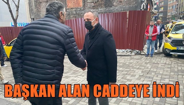  Başkan Alan, esnafların yeni yılını kutladı