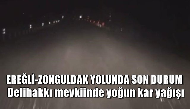  Delihakkı mevkiinde yoğun kar yağışı