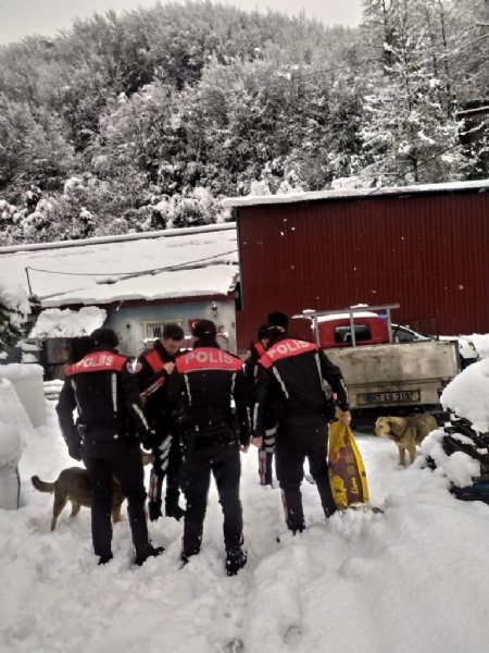 Polis ekipleri sokak hayvanlarını yalnız bırakmadı - 3