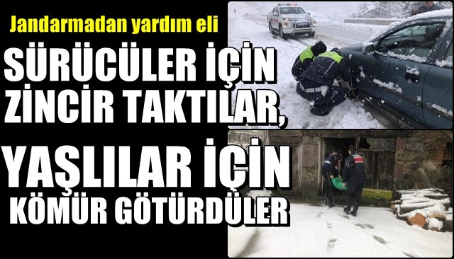 ZİNCİR TAKTILAR, EVLERE KÖMÜR GÖTÜRDÜLER 