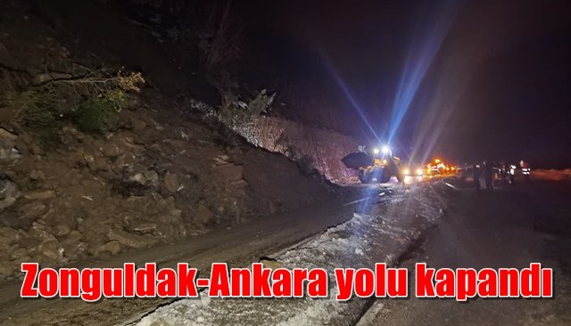  Zonguldak-Ankara yolu kapandı