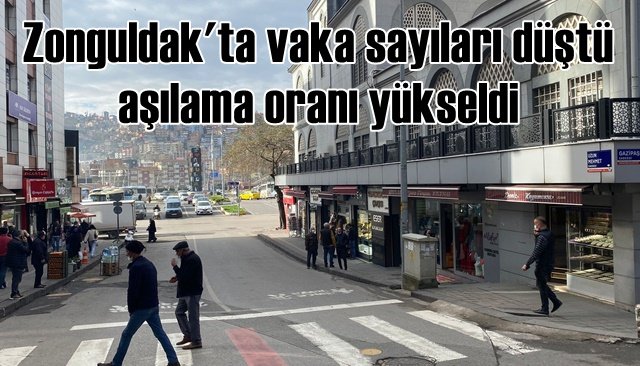 Zonguldak´ta vaka sayıları düştü aşılama oranı yükseldi