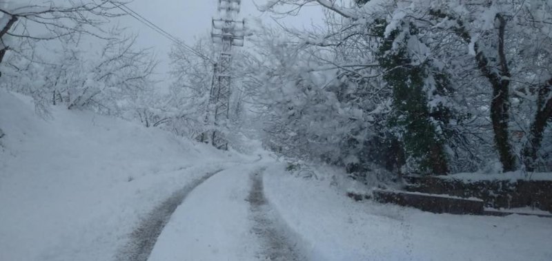 165 KÖY YOLU ULAŞIMA KAPANDI - 1