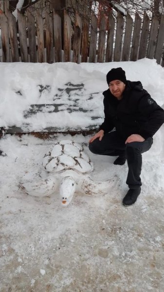 BUZ GİBİ HAVADA İÇ ISITAN KARDAN FİGÜRLER - 4