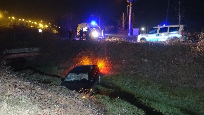 DEVRİYE GEZEN POLİS, KANALA DÜŞEN ARABAYI FARK ETTİ! - 3