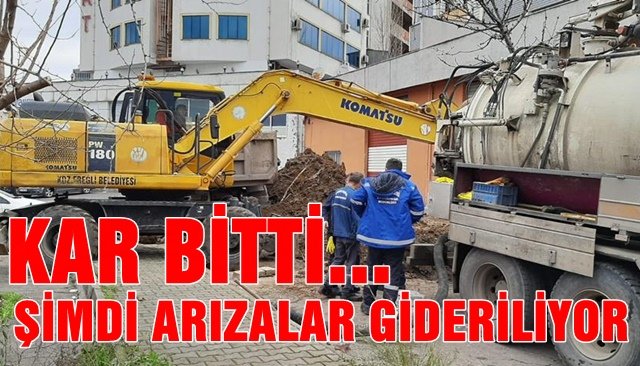 KAR YAĞIŞININ İZLERİ SİLİNİYOR