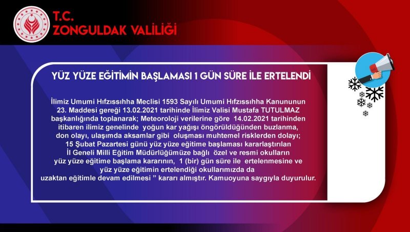 OKULLARIN AÇILIŞI ERTELENDİ - 1